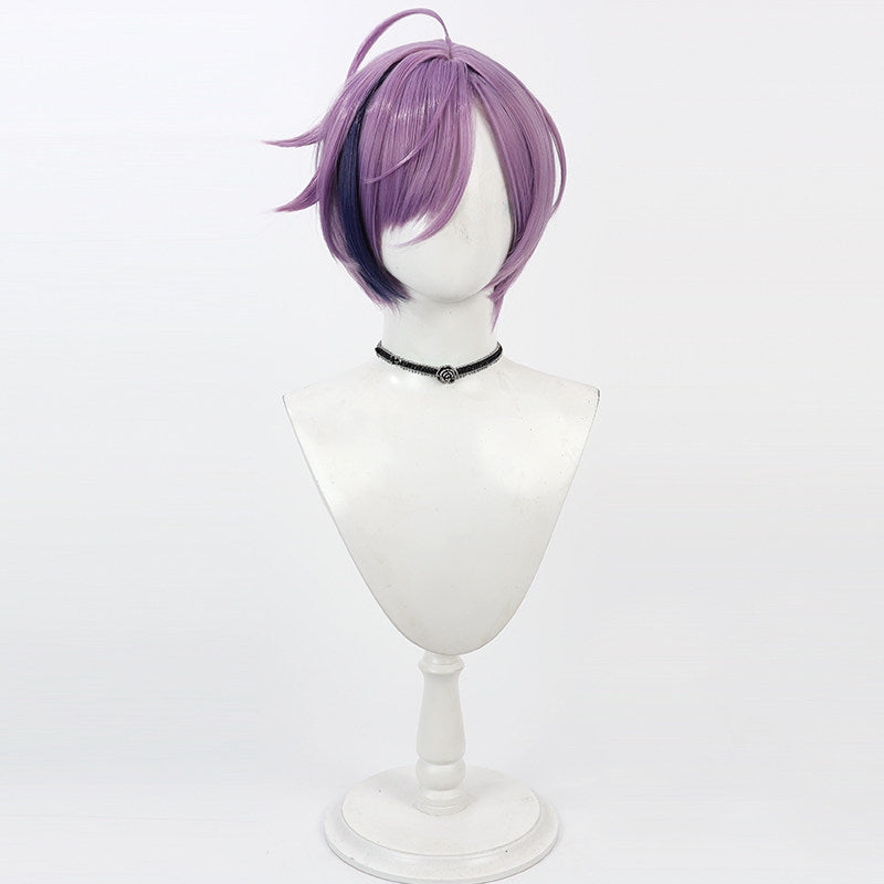 Sakaki Ness Cosplay Wigs NIJISANJI VTuber Grey Purple Wigs