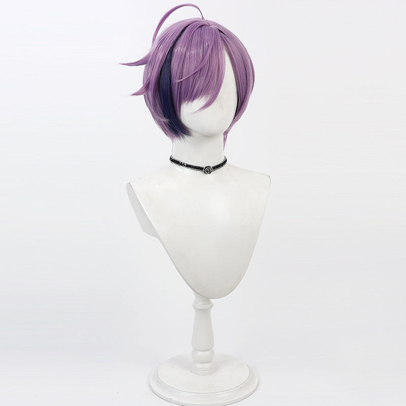 Sakaki Ness Cosplay Wigs NIJISANJI VTuber Grey Purple Wigs