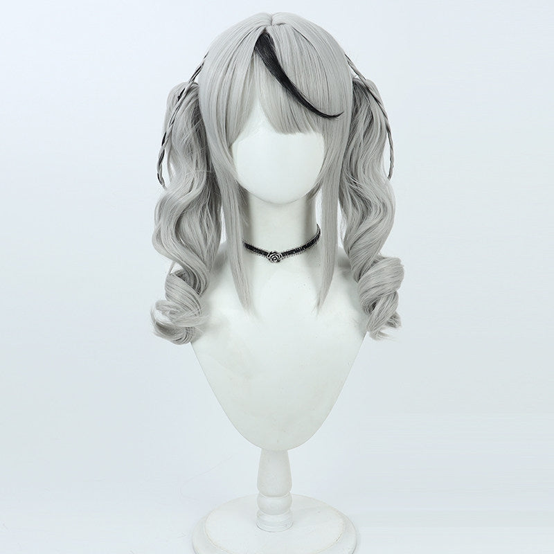 Sakamata Chloe Cosplay Wigs Hololive holoX 6th Gen Date Outfit Ponytail