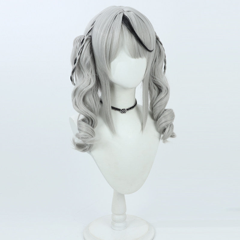 Sakamata Chloe Cosplay Wigs Hololive holoX 6th Gen Date Outfit Ponytail
