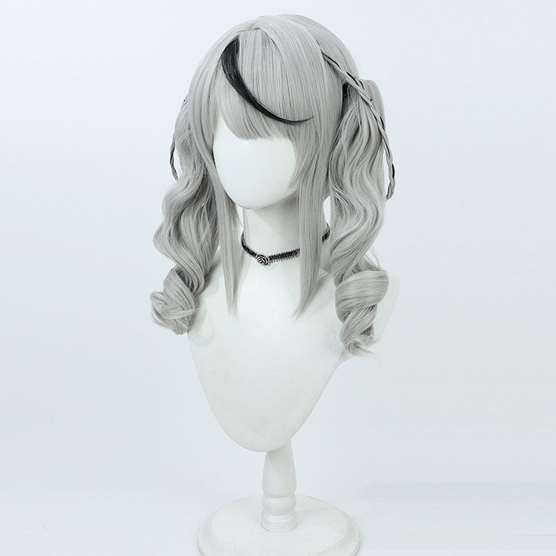 Sakamata Chloe Cosplay Wigs Hololive holoX 6th Gen Date Outfit Ponytail