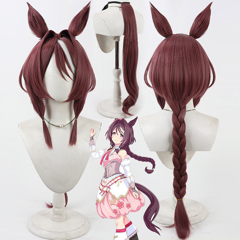 Sakura Chitose O Cosplay Wigs Pretty Derby Race Uniform