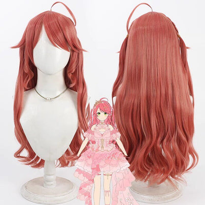 Sakura Miko Cosplay Wigs Flower Rhapsody Curly Hair Hololive VTuber