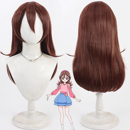 Sakura Uta Cosplay Wigs Cure Idol Brown Wigs You and Idol Precure♪