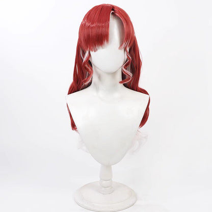 Saotome Berry Cosplay Wigs Red White Highlight NIJISANJI VTuber Wigs