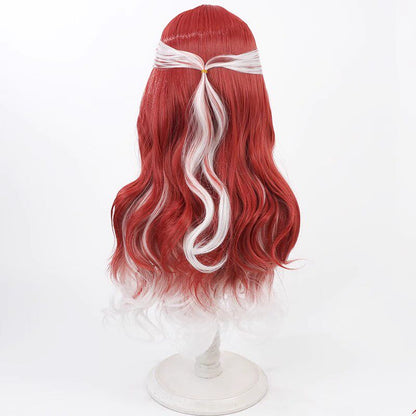 Saotome Berry Cosplay Wigs Red White Highlight NIJISANJI VTuber Wigs
