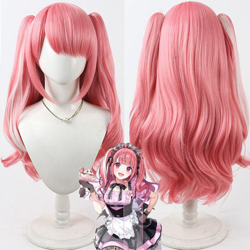 Sasaki Saku Cosplay Wigs NIJISANJI Virtual YouTuber Split Ponytail Wigs
