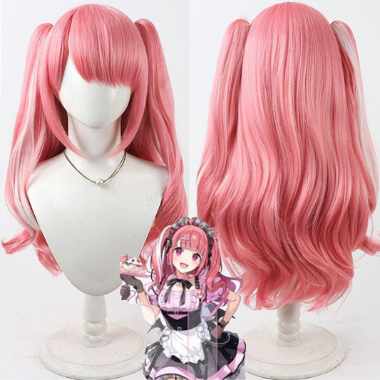 Sasaki Saku Cosplay Wigs NIJISANJI Virtual YouTuber Split Ponytail Wigs