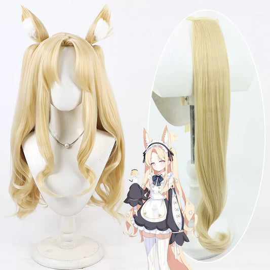 Seia Yurizono Cosplay Wigs Split Ponytail Wigs Blue Archive