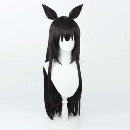 Shichido Yukino Blue Archive Cosplay Wigs Black Wigs