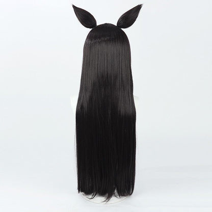 Shichido Yukino Blue Archive Cosplay Wigs Black Wigs