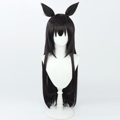Shichido Yukino Blue Archive Cosplay Wigs Black Wigs
