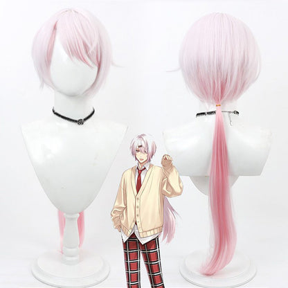 Shiina Yuika Cosplay Wigs NIJISANJI Male Gradient Pink Wigs