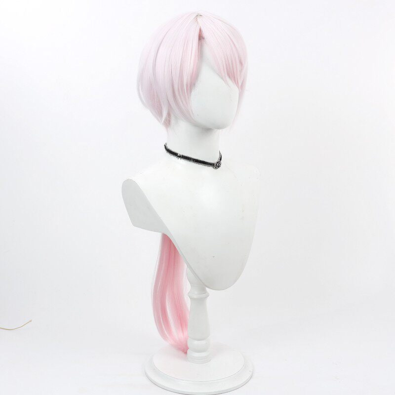 Shiina Yuika Cosplay Wigs NIJISANJI Male Gradient Pink Wigs