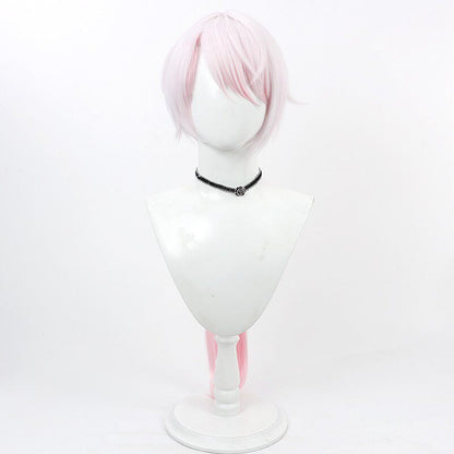 Shiina Yuika Cosplay Wigs NIJISANJI Male Gradient Pink Wigs