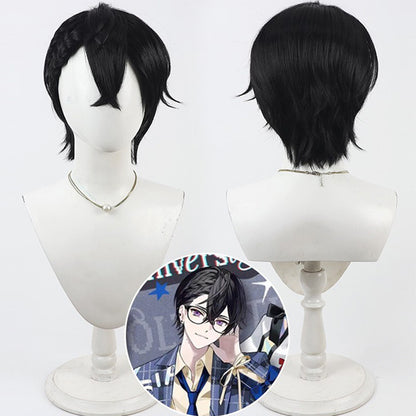 Shikinagi Akira Cosplay Wigs Black Braid NIJISANJI VTuber