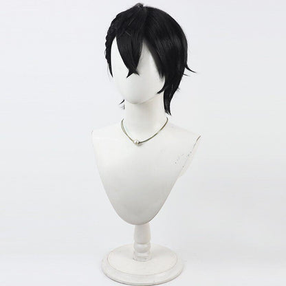 Shikinagi Akira Cosplay Wigs Black Braid NIJISANJI VTuber