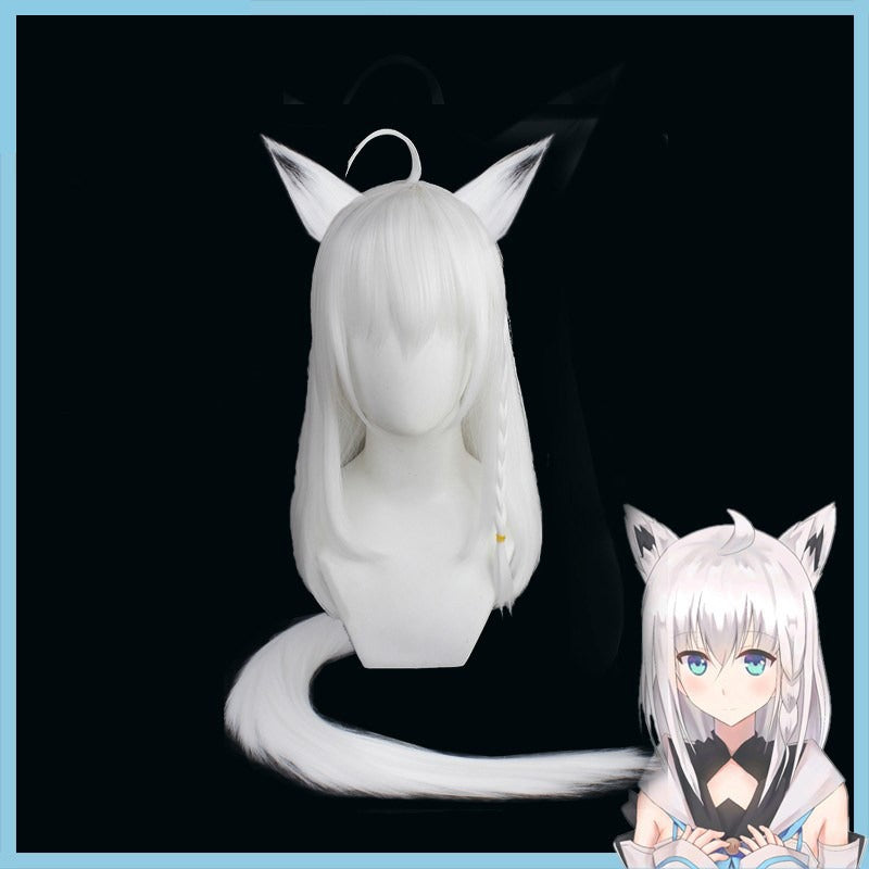 Shirakami Fubuki Cosplay Wigs Little Fox Hololive VTuber