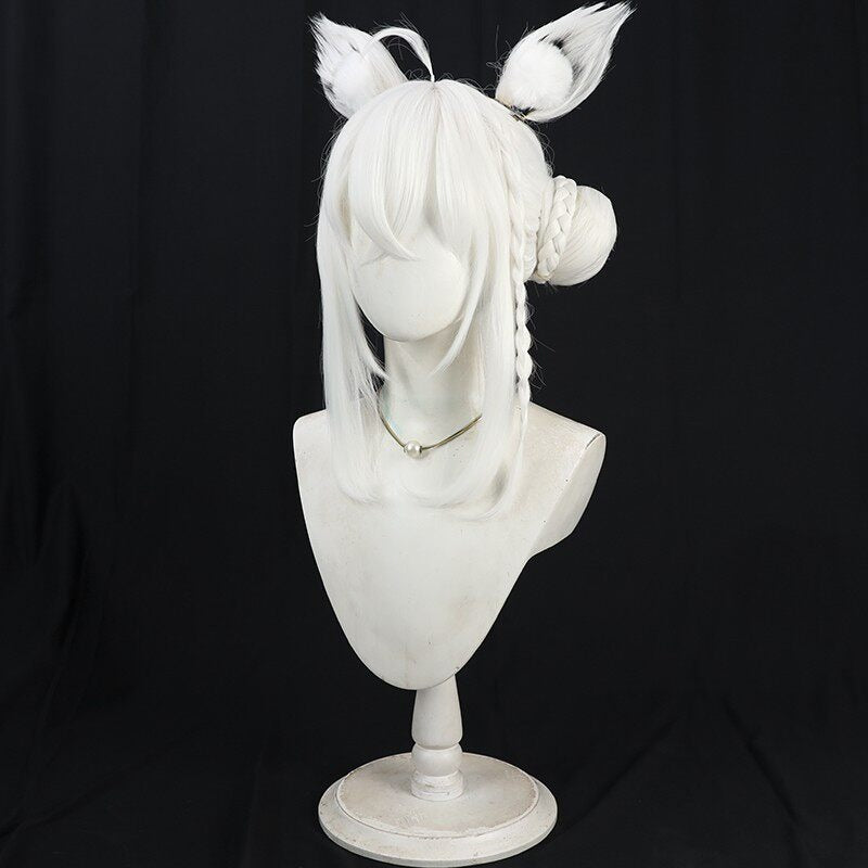 Shirakami Fubuki Cosplay Wigs Updo Hololive VTuber