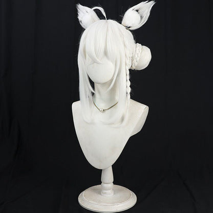 Shirakami Fubuki Cosplay Wigs Updo Hololive VTuber