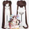 Shizuko Kawawa Cosplay Wigs 1.3m Twin Ponytail Wigs Blue Archive