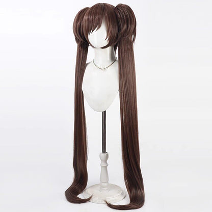 Shizuko Kawawa Cosplay Wigs 1.3m Twin Ponytail Wigs Blue Archive