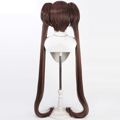 Shizuko Kawawa Cosplay Wigs 1.3m Twin Ponytail Wigs Blue Archive