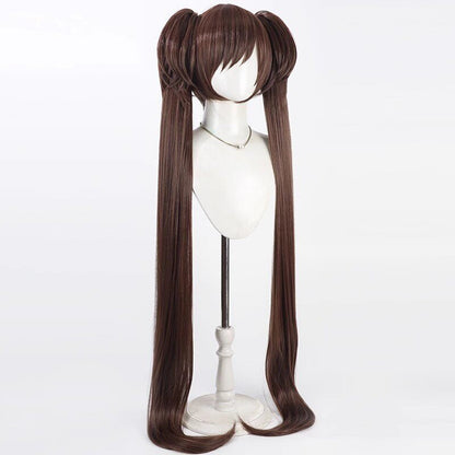 Shizuko Kawawa Cosplay Wigs 1.3m Twin Ponytail Wigs Blue Archive