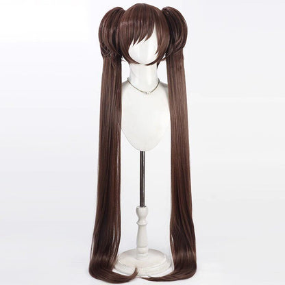 Shizuko Kawawa Cosplay Wigs 1.3m Twin Ponytail Wigs Blue Archive
