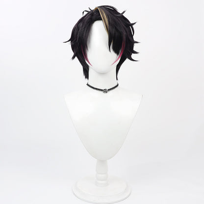 Shu Yamino Cosplay Wigs Male Short Highlight Hair NIJISANJI VTuber