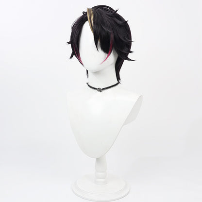 Shu Yamino Cosplay Wigs Male Short Highlight Hair NIJISANJI VTuber
