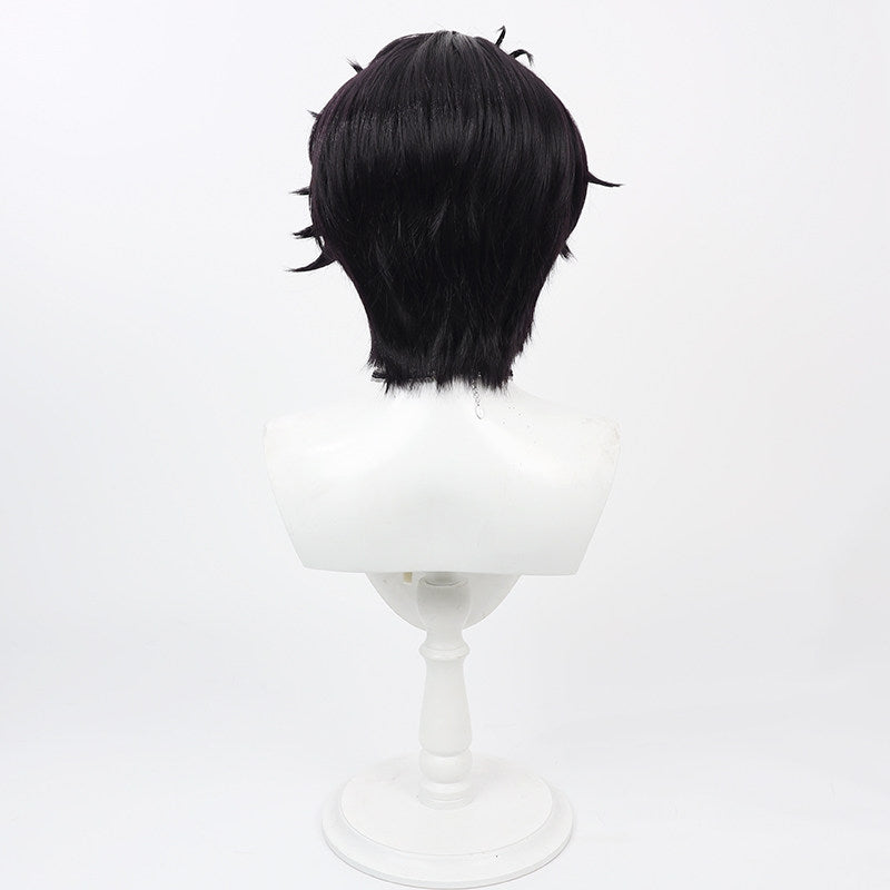 Shu Yamino Cosplay Wigs Male Short Highlight Hair NIJISANJI VTuber
