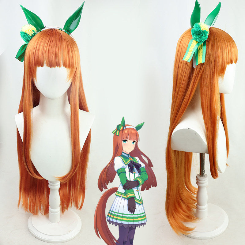 Silence Suzuka Cosplay Wigs Pretty Derby Tail Head Prop