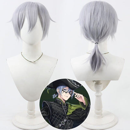 Silver Vanrouge Cosplay Wigs Disney Twisted-Wonderland Diasomnia Dorm Light Blue Wigs