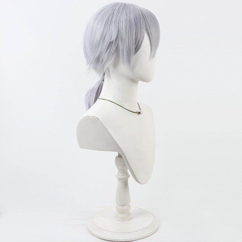 Silver Vanrouge Cosplay Wigs Disney Twisted-Wonderland Diasomnia Dorm Light Blue Wigs