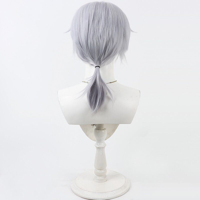Silver Vanrouge Cosplay Wigs Disney Twisted-Wonderland Diasomnia Dorm Light Blue Wigs