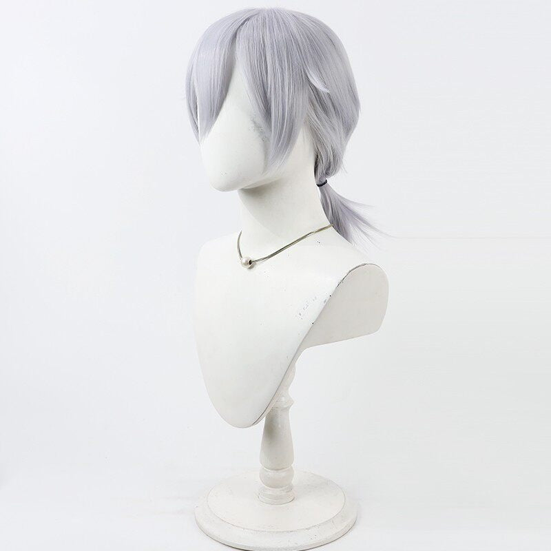 Silver Vanrouge Cosplay Wigs Disney Twisted-Wonderland Diasomnia Dorm Light Blue Wigs