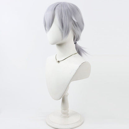 Silver Vanrouge Cosplay Wigs Disney Twisted-Wonderland Diasomnia Dorm Light Blue Wigs