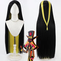 Sir Pentious Cosplay Wigs Hazbin Hotel Black Yellow Wigs