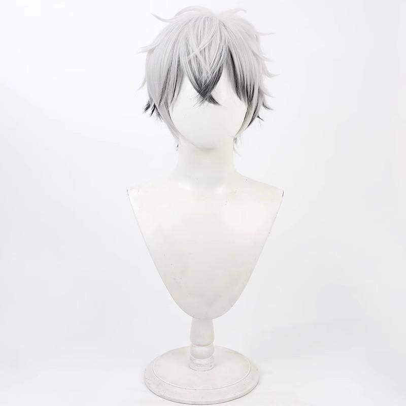 Skully J. Graves Cosplay Wigs Two Tone Fluffy Wigs Disney Twisted-Wonderland
