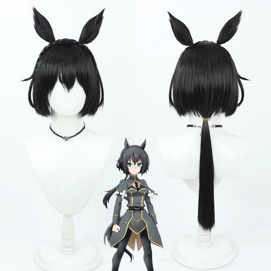 Stay Gold Cosplay Wigs Pretty Derby Black Wigs Matching Tail