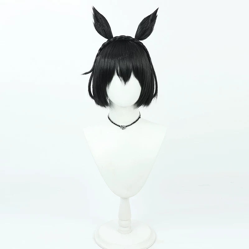 Stay Gold Cosplay Wigs Pretty Derby Black Wigs Matching Tail