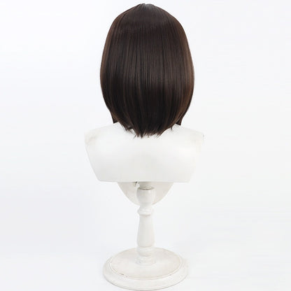 Strinova Cosplay Wigs Yvette Brown Long Bob Scalp Wigs