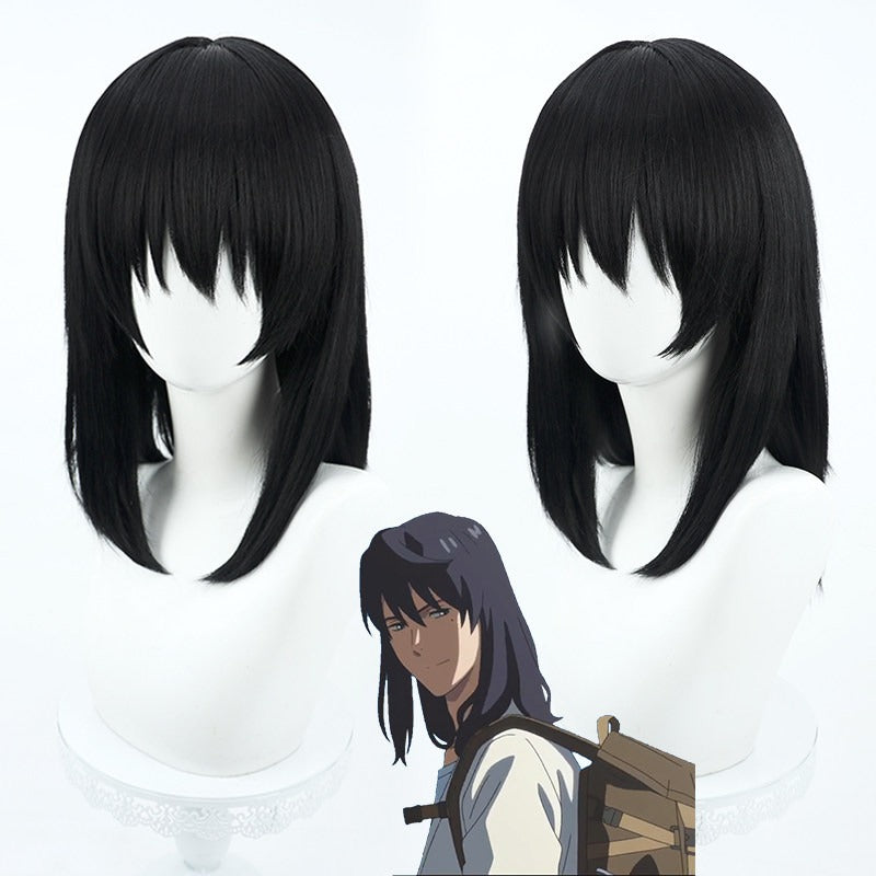 Suzume Anime Cosplay Wigs Souta Munakata Black Bob Wigs