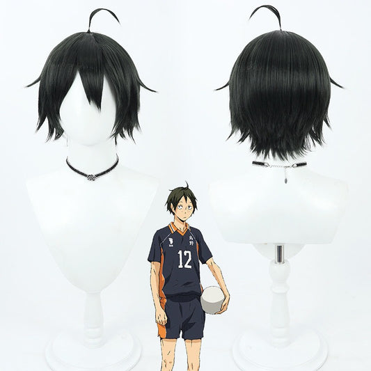 Tadashi Yamaguchi Cosplay Wigs Anime Haikyu!! Green Wigs