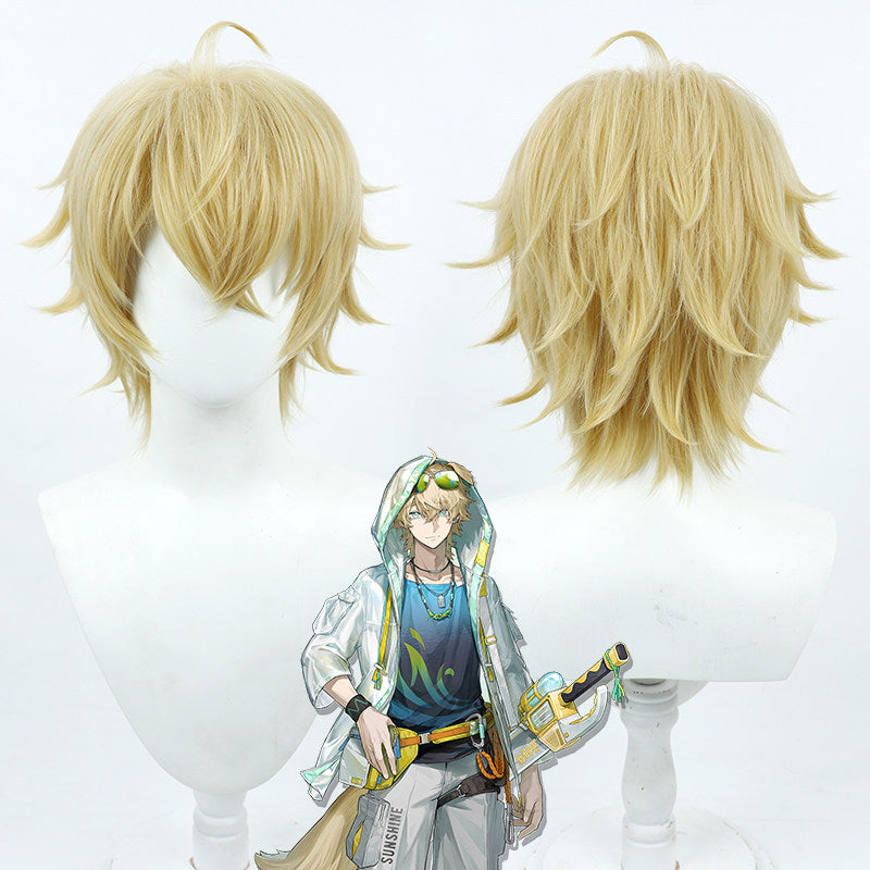 Tequila Cosplay Arknights Wigs Pale Yellow Wigs