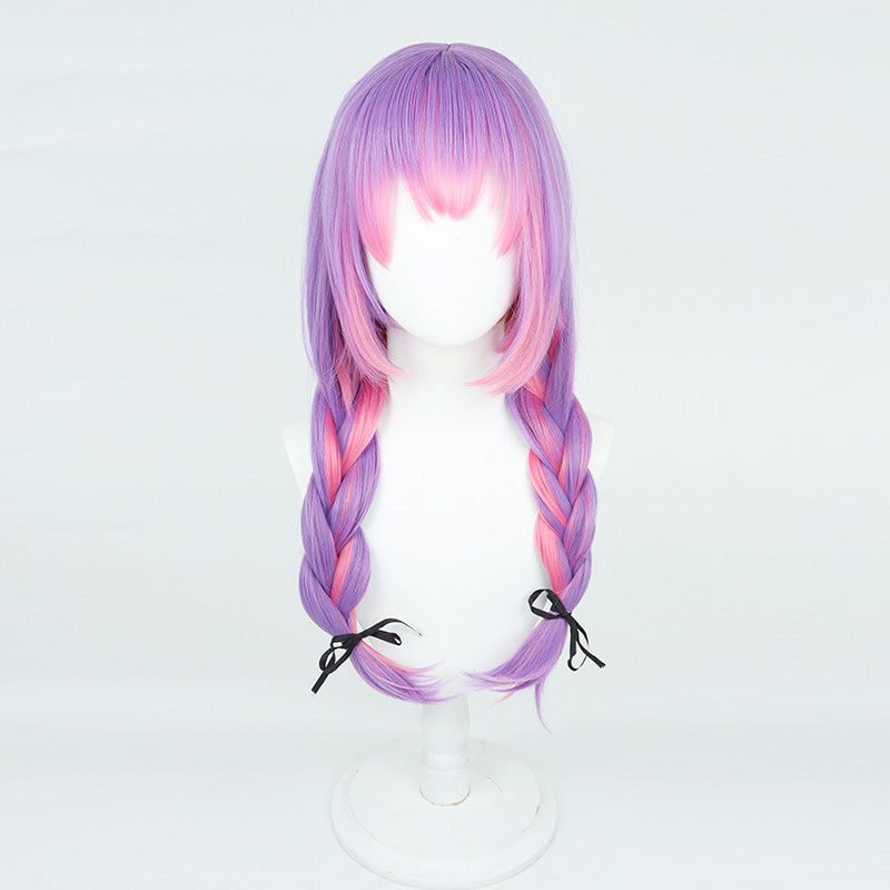 Tokoyami Towa Cosplay Wigs Hololive Vtuber Double Braid Wigs