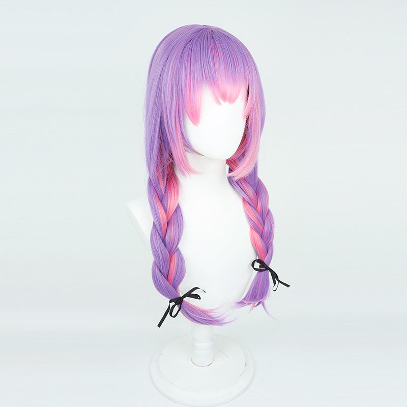 Tokoyami Towa Cosplay Wigs Hololive Vtuber Double Braid Wigs