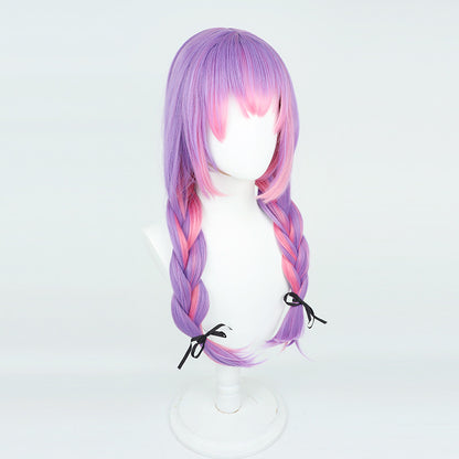 Tokoyami Towa Cosplay Wigs Hololive Vtuber Double Braid Wigs