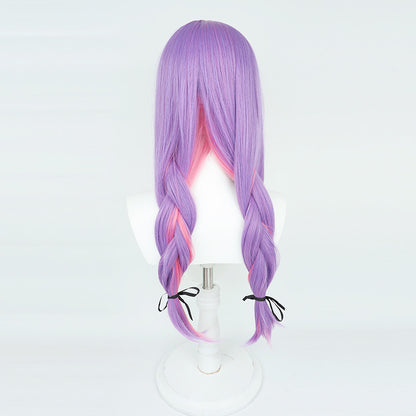 Tokoyami Towa Cosplay Wigs Hololive Vtuber Double Braid Wigs